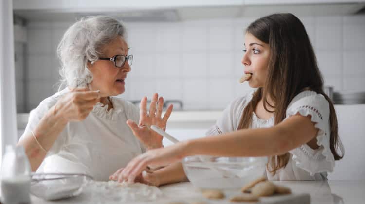 Il lato positivo della convivenza con i nonni